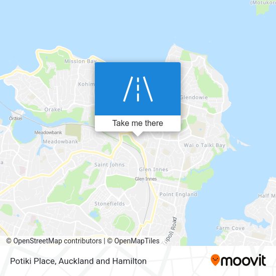 Potiki Place map