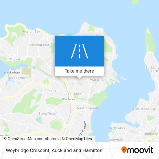 Weybridge Crescent map