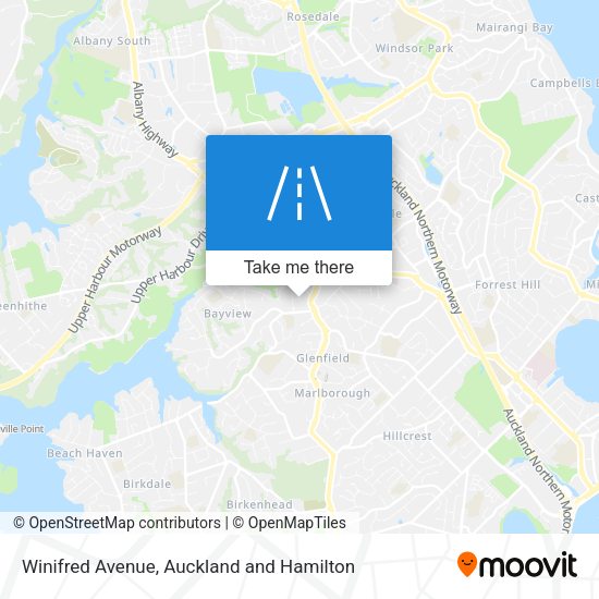 Winifred Avenue map