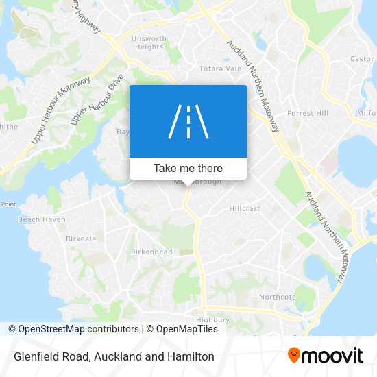 Glenfield Road map
