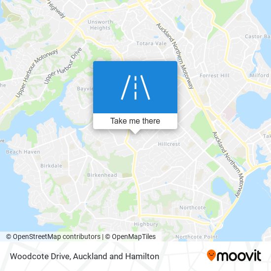 Woodcote Drive map