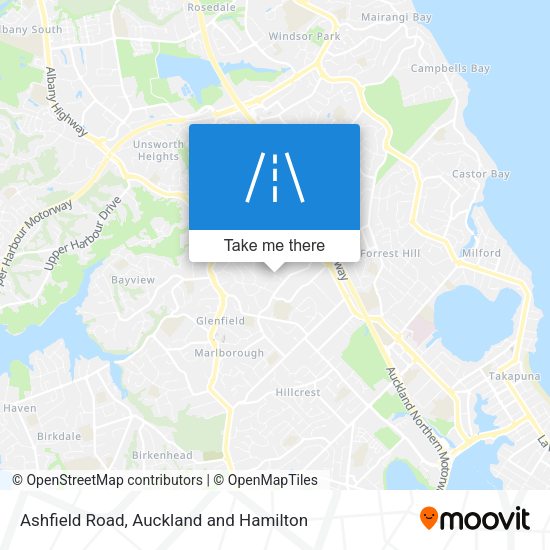 Ashfield Road map