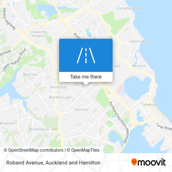 Roband Avenue map
