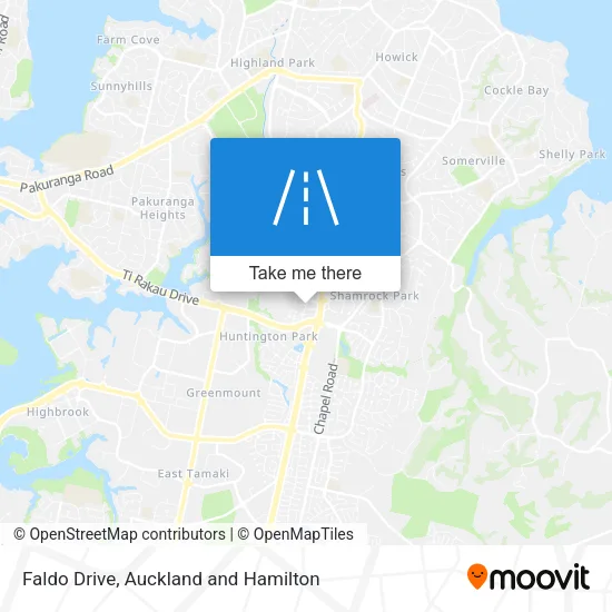 Faldo Drive map