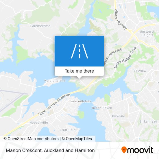Manon Crescent map