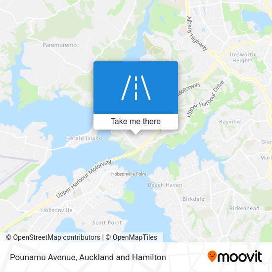 Pounamu Avenue map