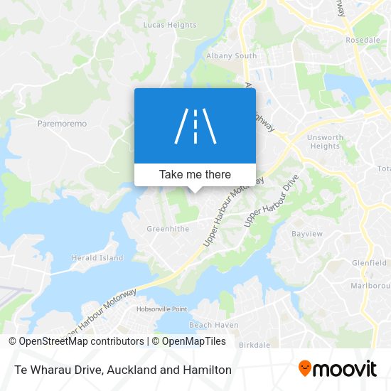 Te Wharau Drive map