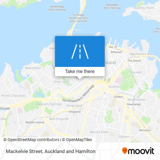 Mackelvie Street map