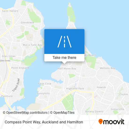 Compass Point Way map