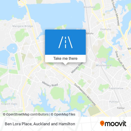 Ben Lora Place map