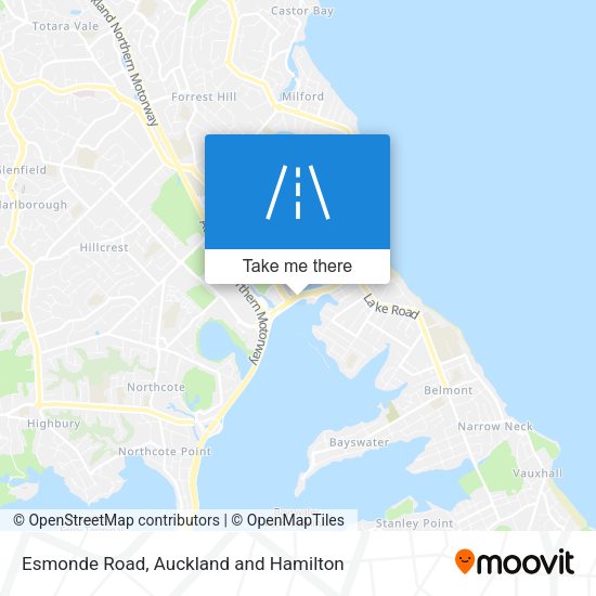 Esmonde Road map