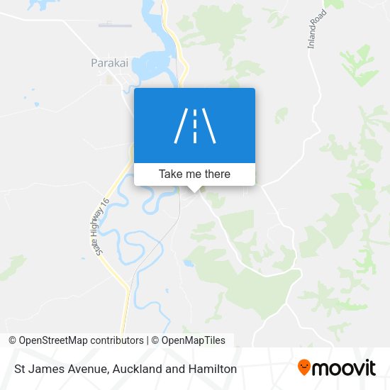 St James Avenue map