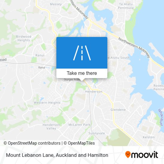 Mount Lebanon Lane map