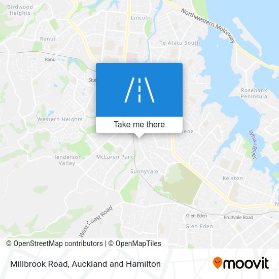 Millbrook Road map