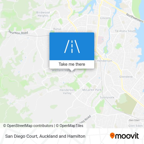 San Diego Court map