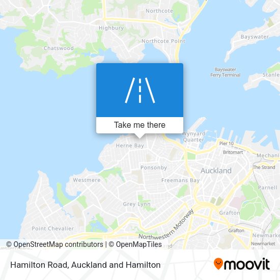 Hamilton Road map