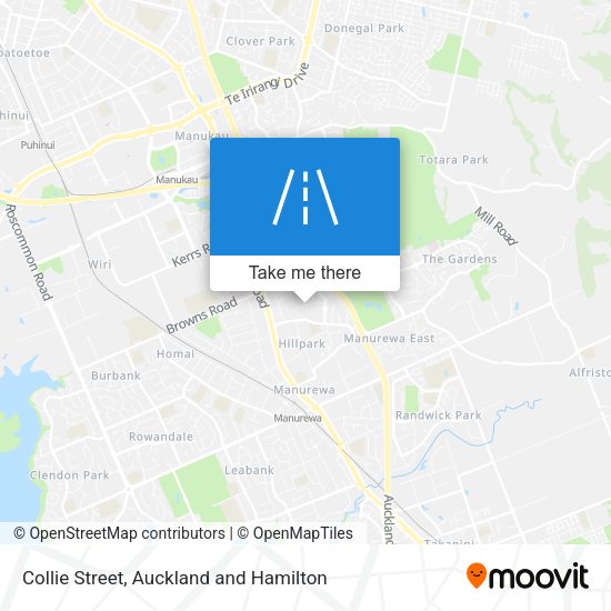 Collie Street map