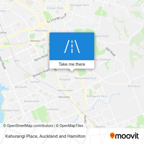 Kahurangi Place map