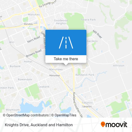 Knights Drive map