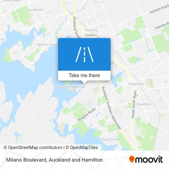 Milano Boulevard map
