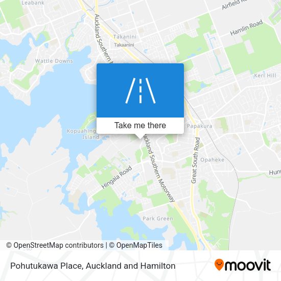 Pohutukawa Place map