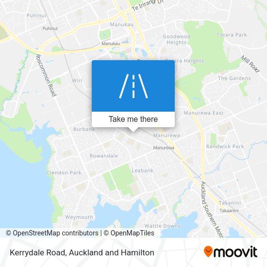Kerrydale Road map