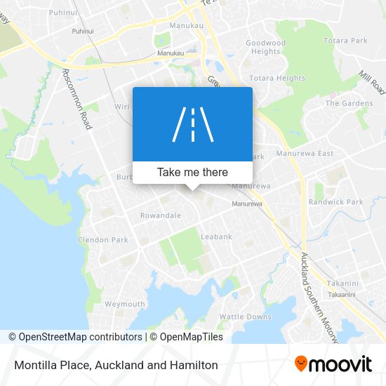Montilla Place map