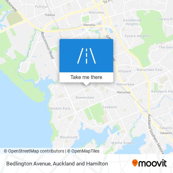 Bedlington Avenue map