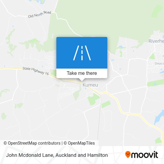 John Mcdonald Lane map