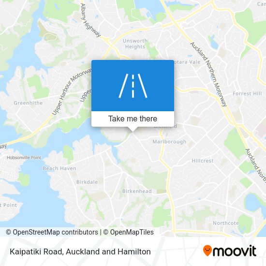 Kaipatiki Road map