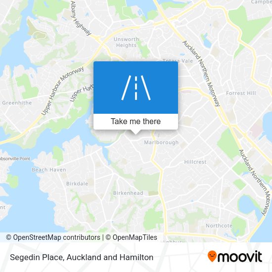 Segedin Place map