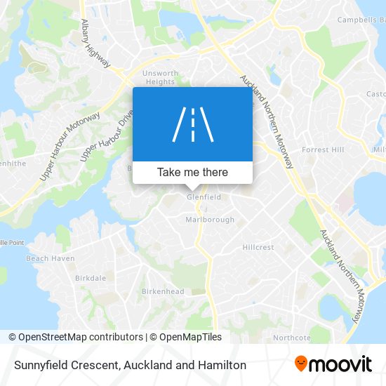 Sunnyfield Crescent map