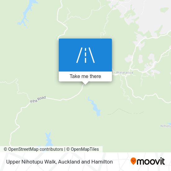 Upper Nihotupu Walk map