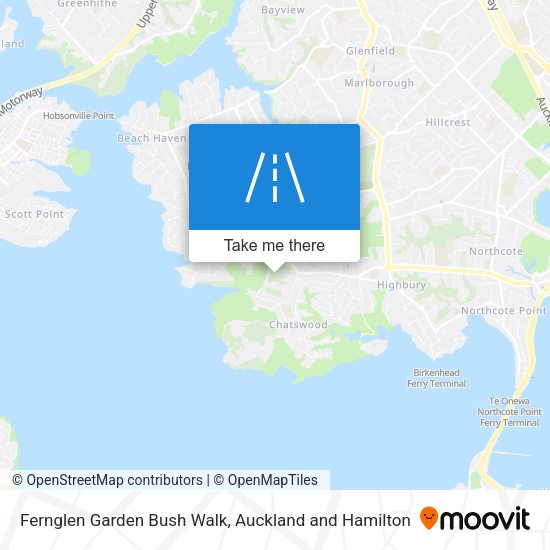 Fernglen Garden Bush Walk map
