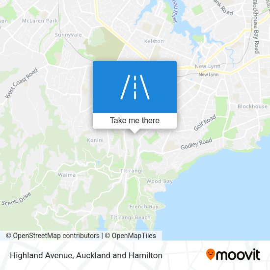 Highland Avenue map