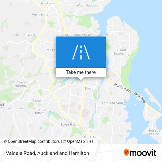 Valdale Road map