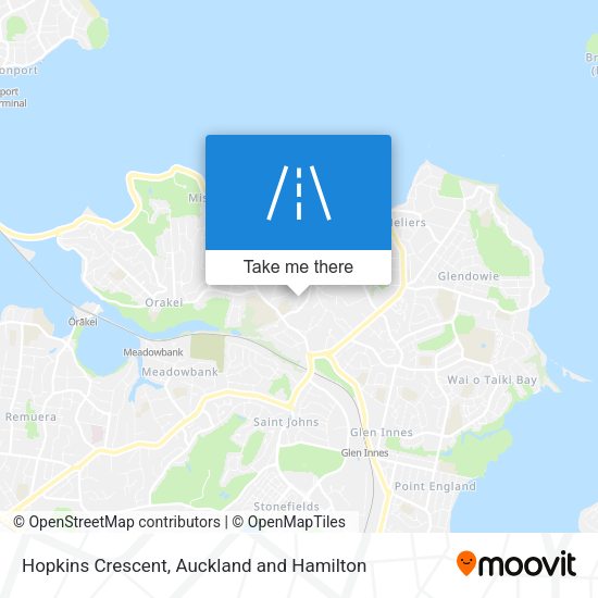 Hopkins Crescent map