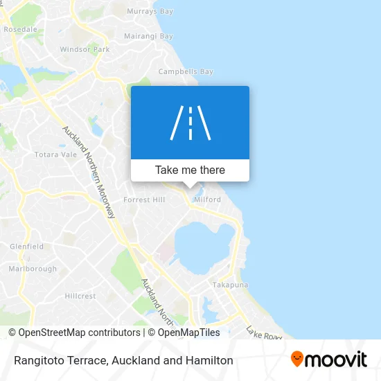 Rangitoto Terrace map