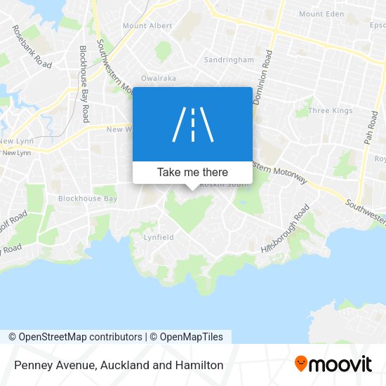 Penney Avenue map