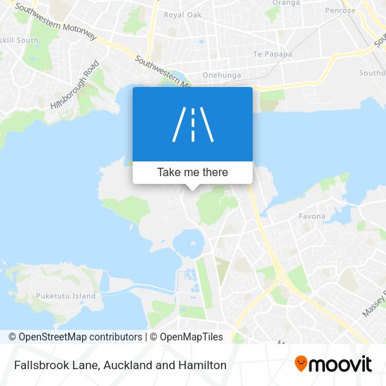Fallsbrook Lane map