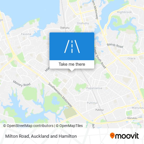 Milton Road map