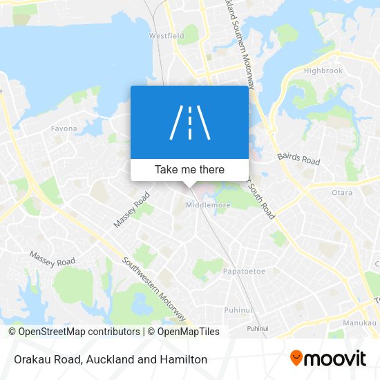 Orakau Road map