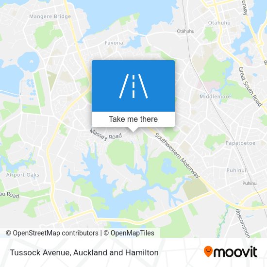 Tussock Avenue map