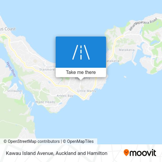 Kawau Island Avenue map