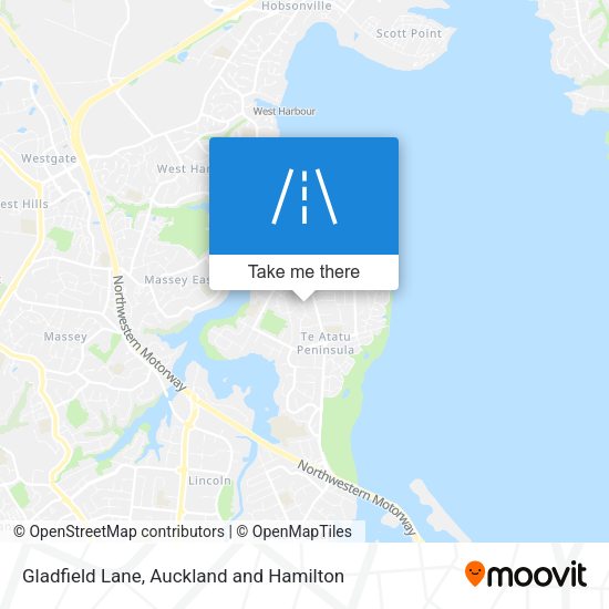 Gladfield Lane map