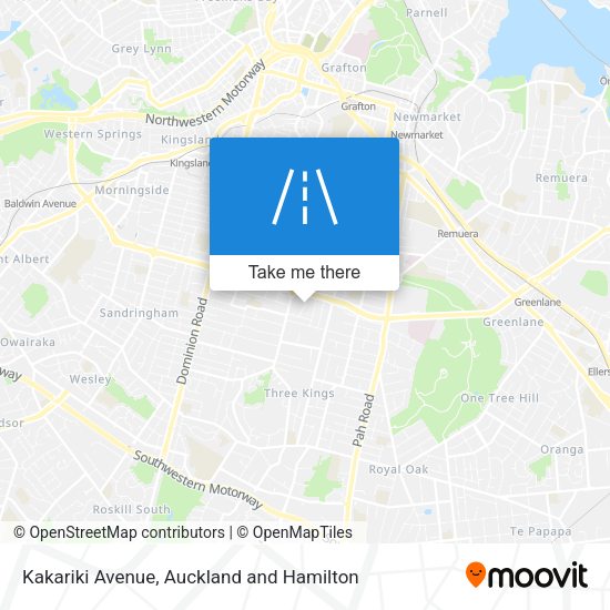 Kakariki Avenue map