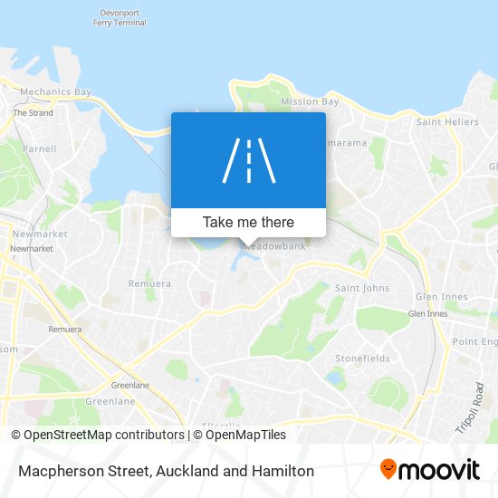 Macpherson Street map