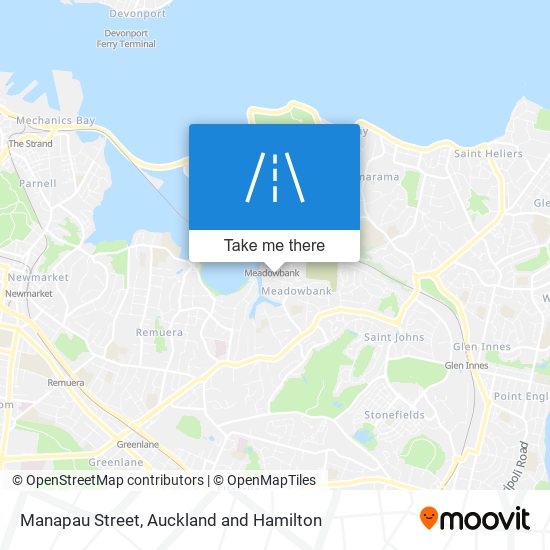 Manapau Street map