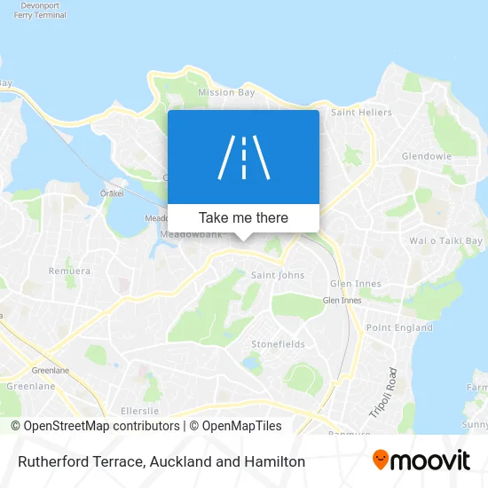 Rutherford Terrace map