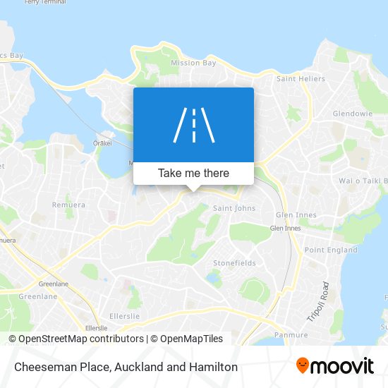 Cheeseman Place map